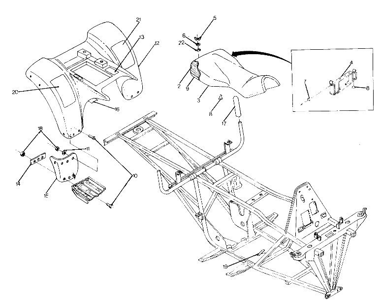 Rear Cab Assembly (4915951595002A)