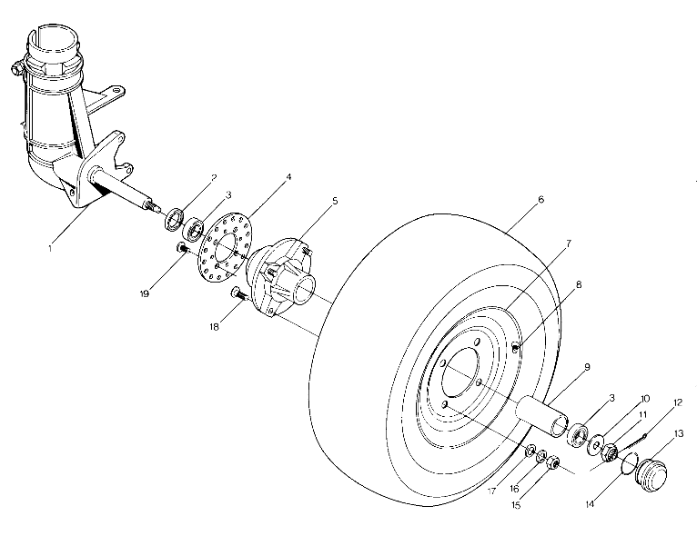 Front Wheel Assembly (4915951595017A)