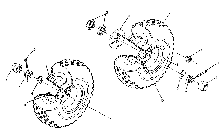 Middle Wheel Assembly (4915951595020A)