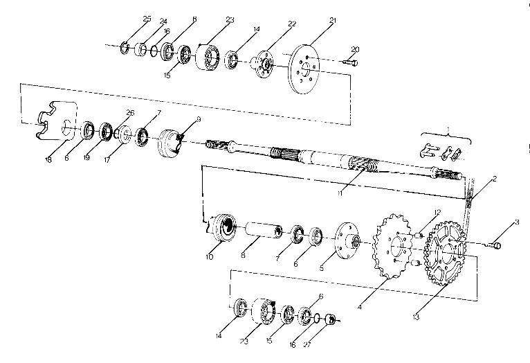 Middle Drive Assembly (4915951595025A)