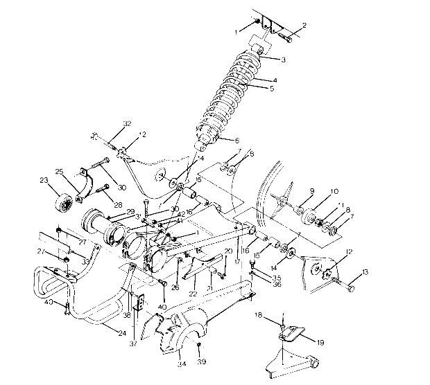 Swing Arm Weldment (Middle) (4915951595026A)