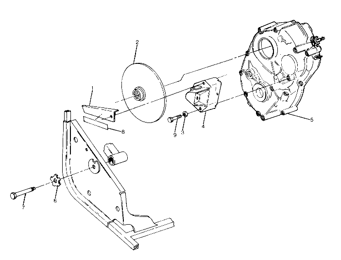 Right Hand Gearcase and Brake Mounting (4915951595034A)