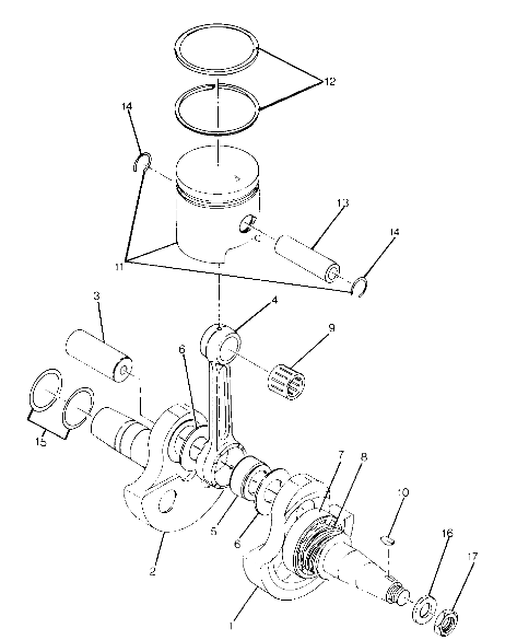 Crankshaft and Piston Assembly (4915951595037A)