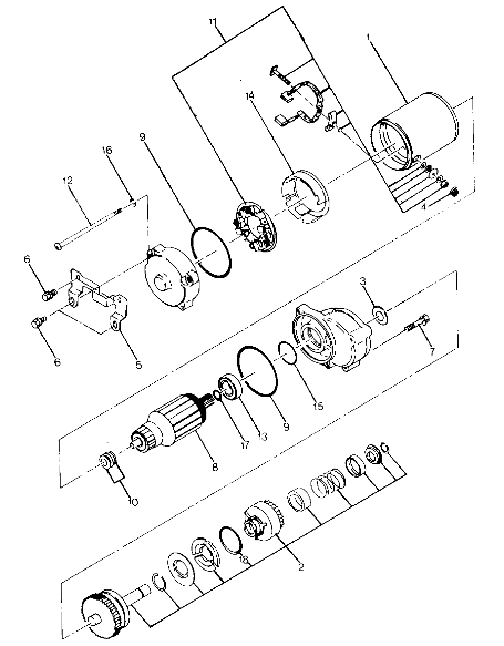 Starting Motor Assembly (4915951595040A)