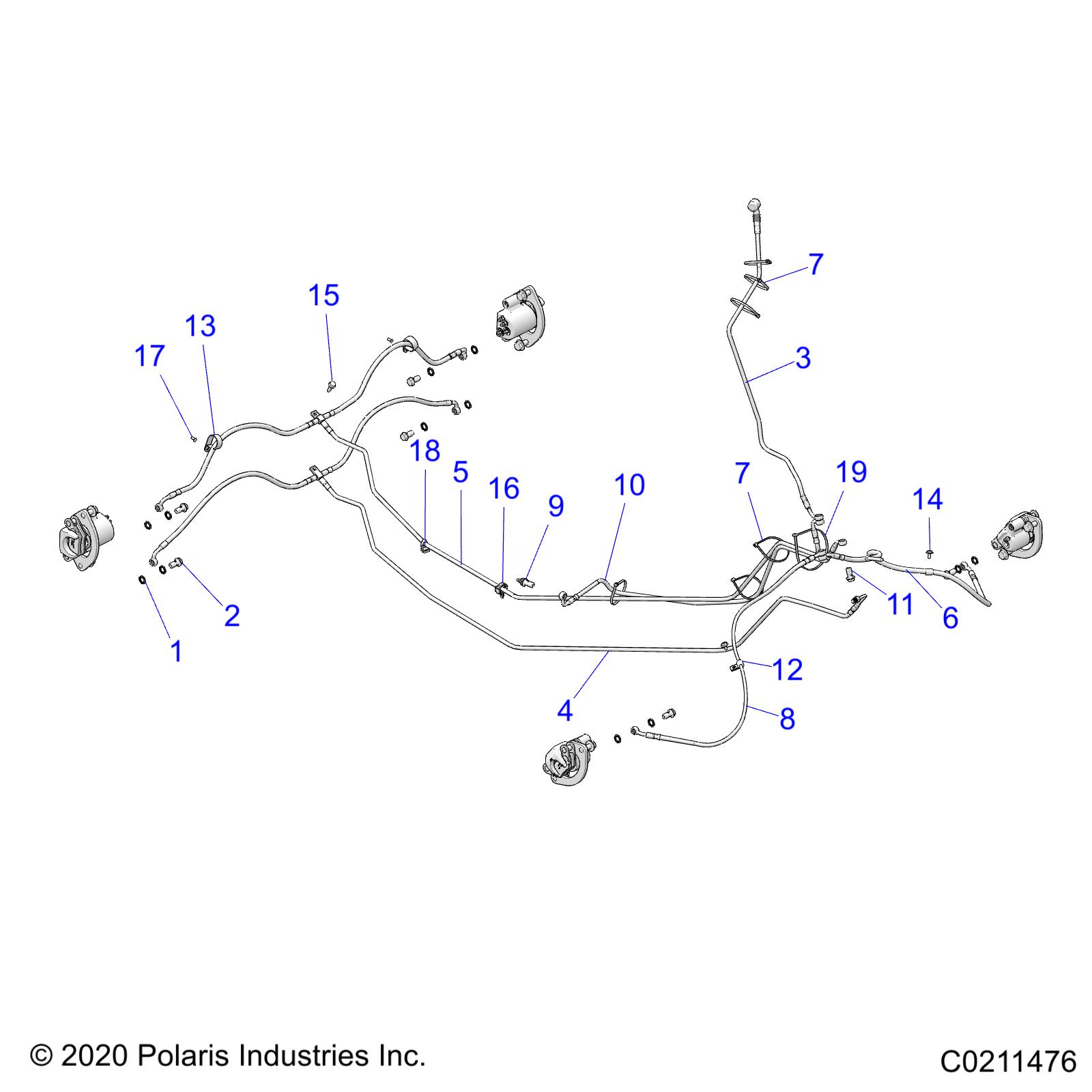 BRAKES, BRAKE LINES - A22SXE95KL (C0210659-1)