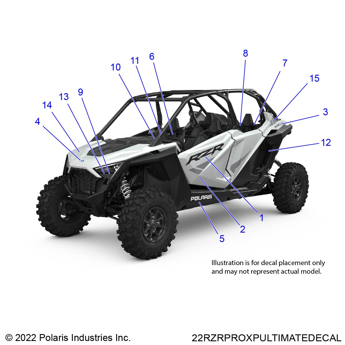 BODY, DECALS - Z22MAU92AP/BP (22RZRXPPROULTIMATEDECAL)