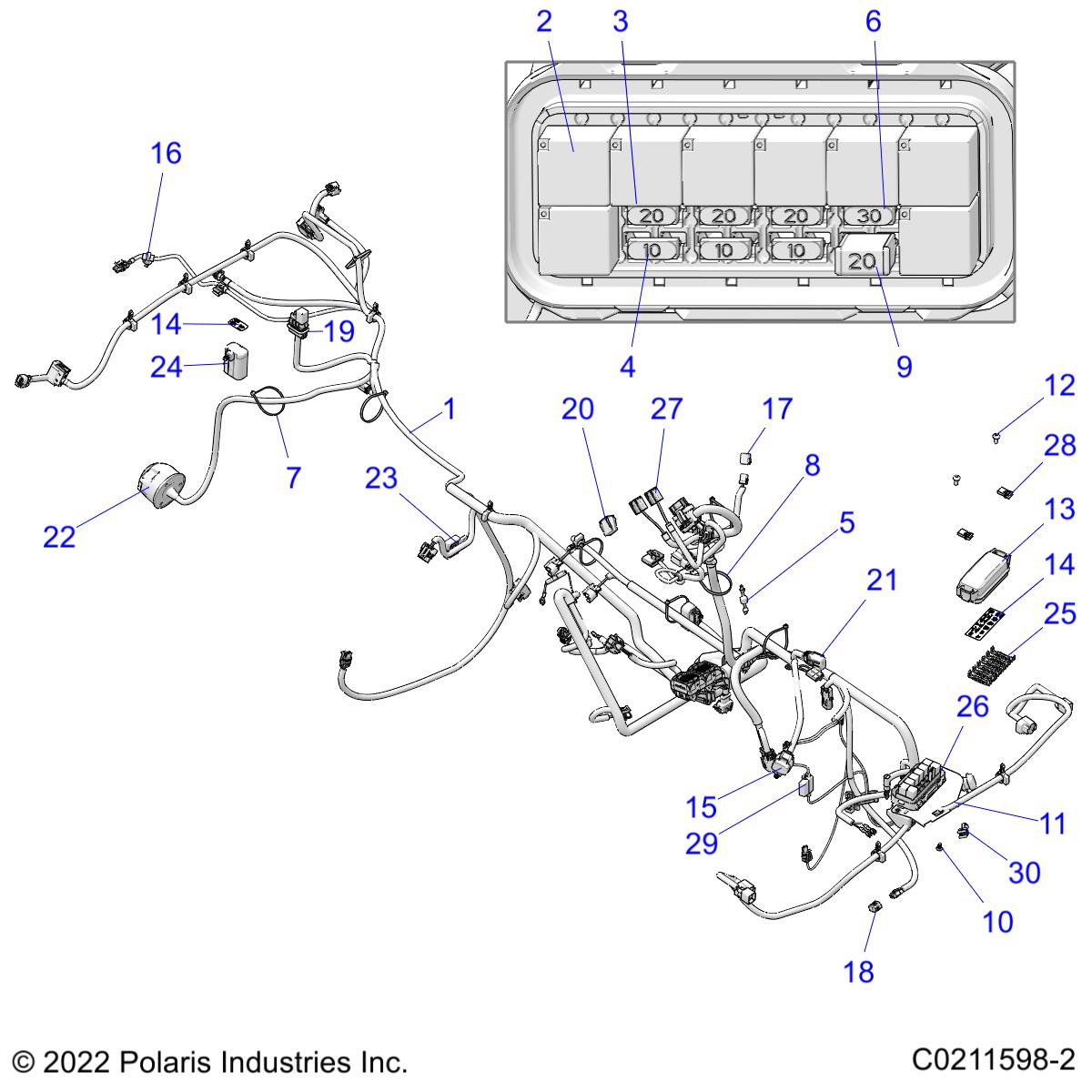 ELECTRICAL, HARNESS - A22SYE95PP (C0211598-2)