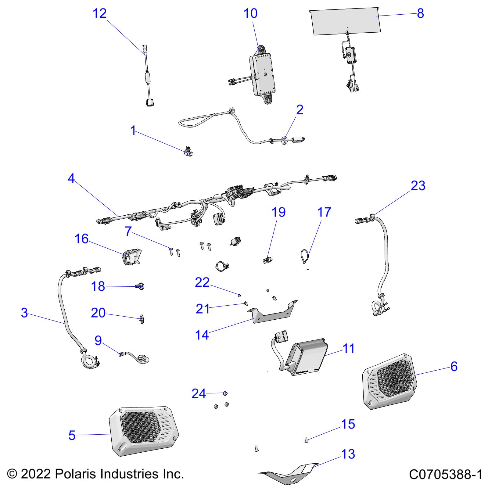 ELECTRICAL, DASH COMPONENTS, RIDE COMMAND - R24RRV99AC (C0705388)