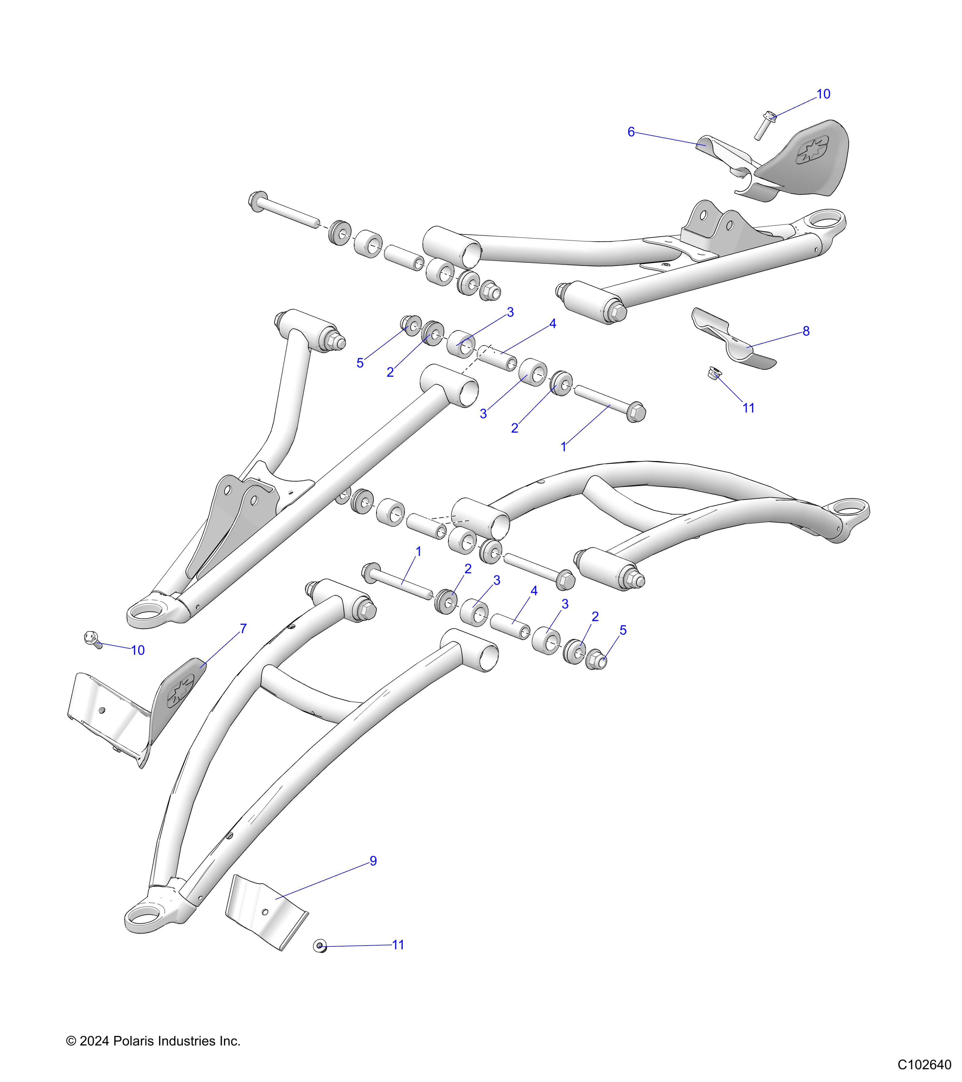 SUSPENSION, FRONT A-ARM MOUNTING - A25SKE57C1/CK (C102640)