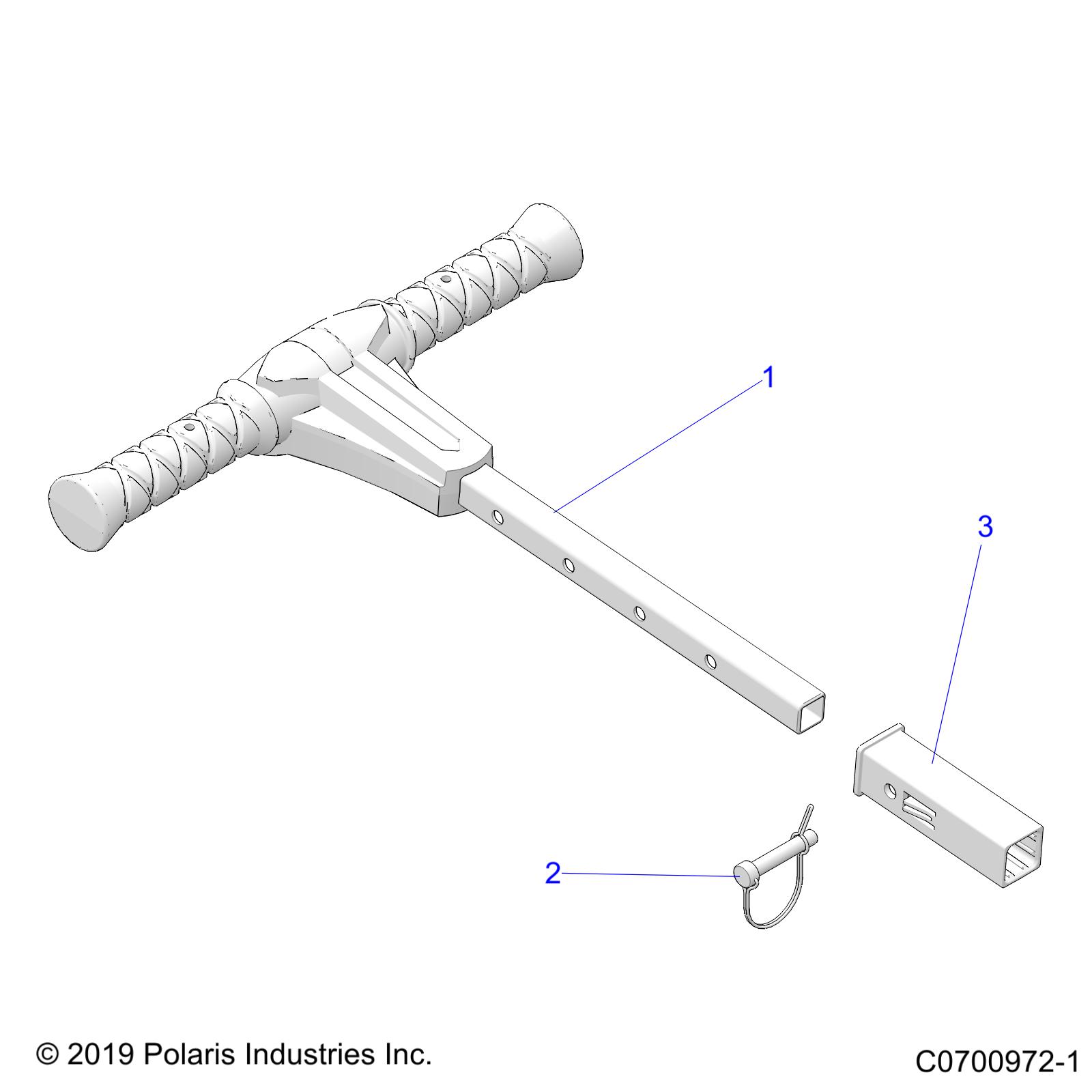 BODY, GRAB BAR, PASSENGER - Z20P4E92AC/BC/F92AC (C0700972-1)