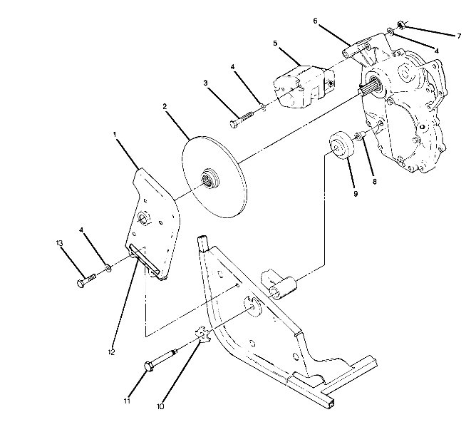 Right Hand Gearcase and Brake Mounting (4916331633029A)