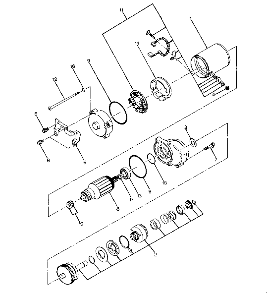 Starting Motor Assembly (4916331633035A)