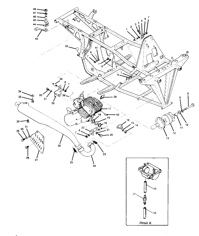 Engine and Muffler Mounting (4916341634005A)