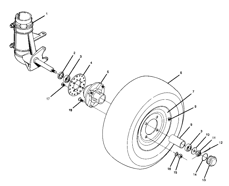 Front Wheel Assembly (4916341634015A)