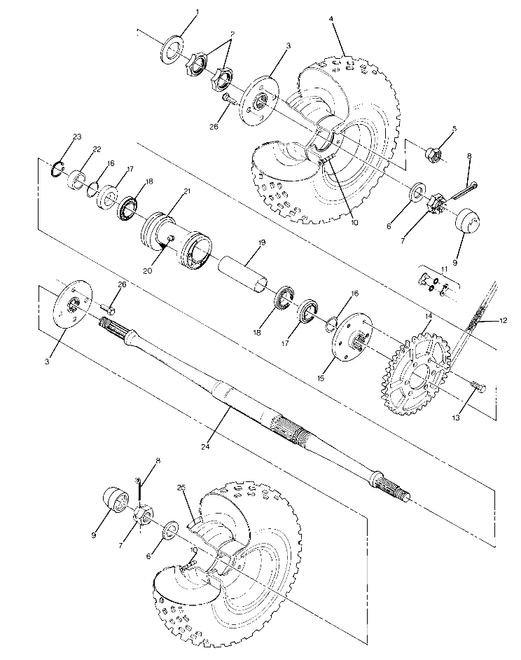 Rear Wheel Drive Assembly (4916341634017A)