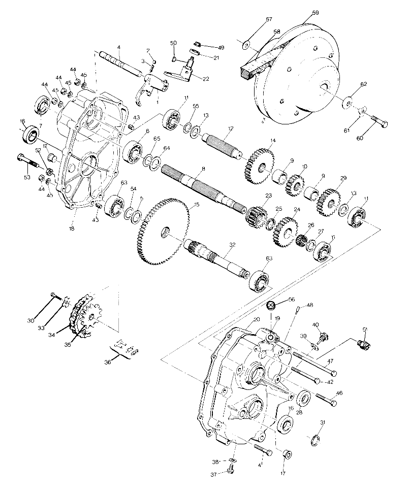 Gearcase Assembly (4916341634025A)