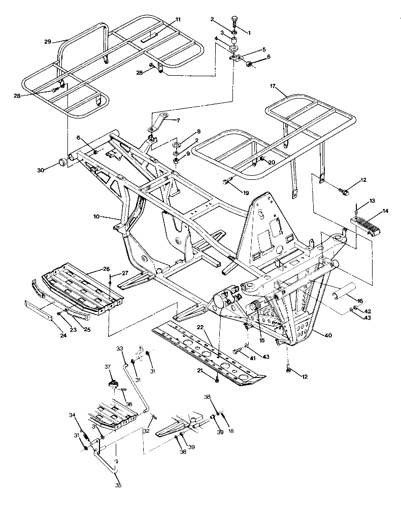 Frame Assembly with Racks 4x4-Updated 4/89 (4916351635003A)