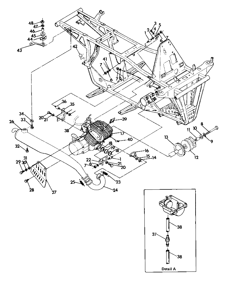 Engine and Muffler Mounting (4916351635005A)