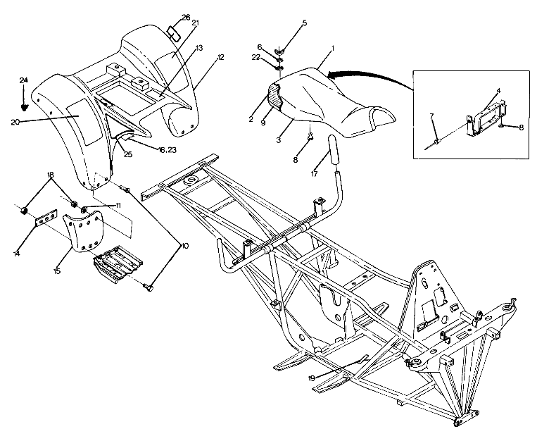 Rear Cab Assembly (4916361636002A)