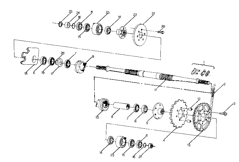 Middle Drive Assembly (4916361636025A)