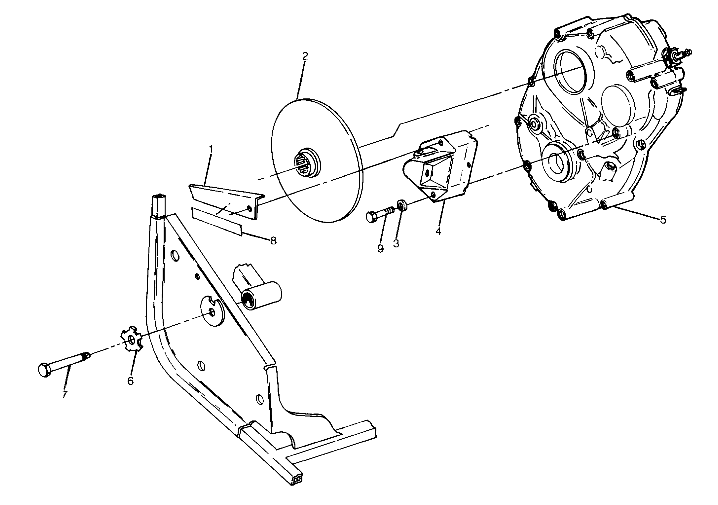 Right Hand Gearcase and Brake Mounting (4916361636034A)