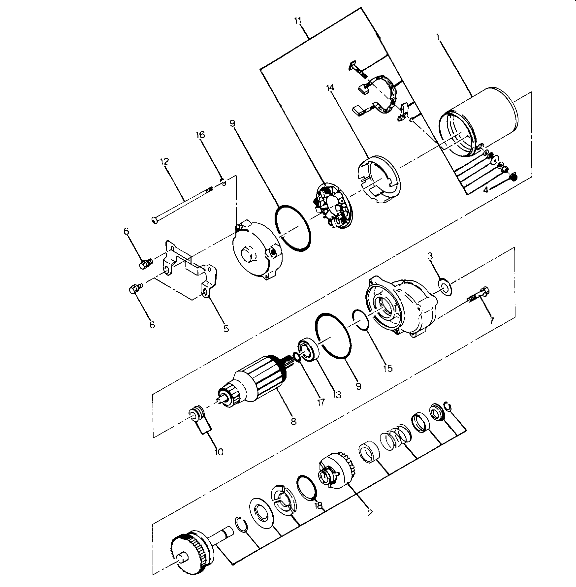 Starting Motor Assembly (4916361636040A)