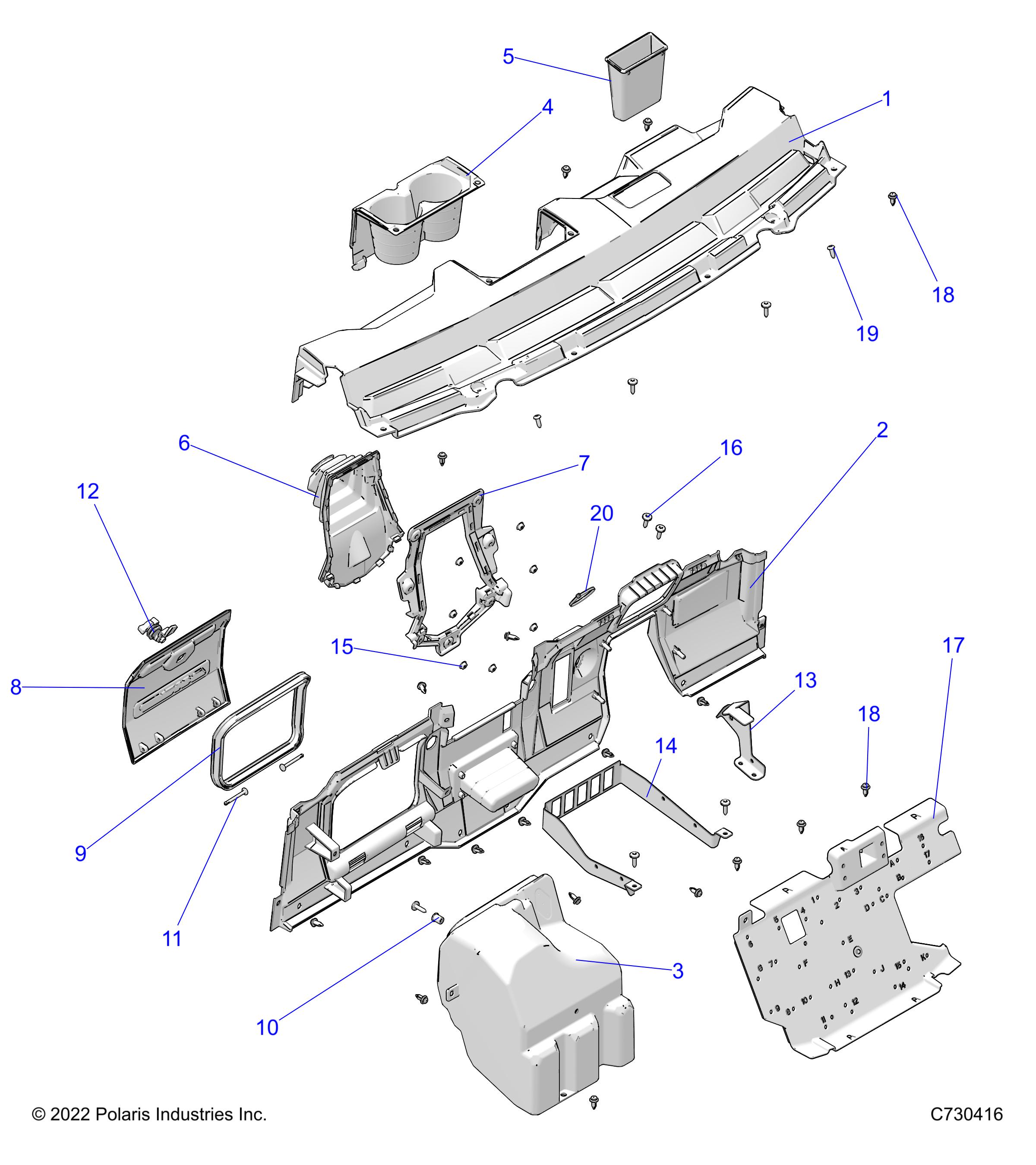 BODY, DASH  - R24MAA57F1/MASC1/F1/C9/F9/CK (C730416)