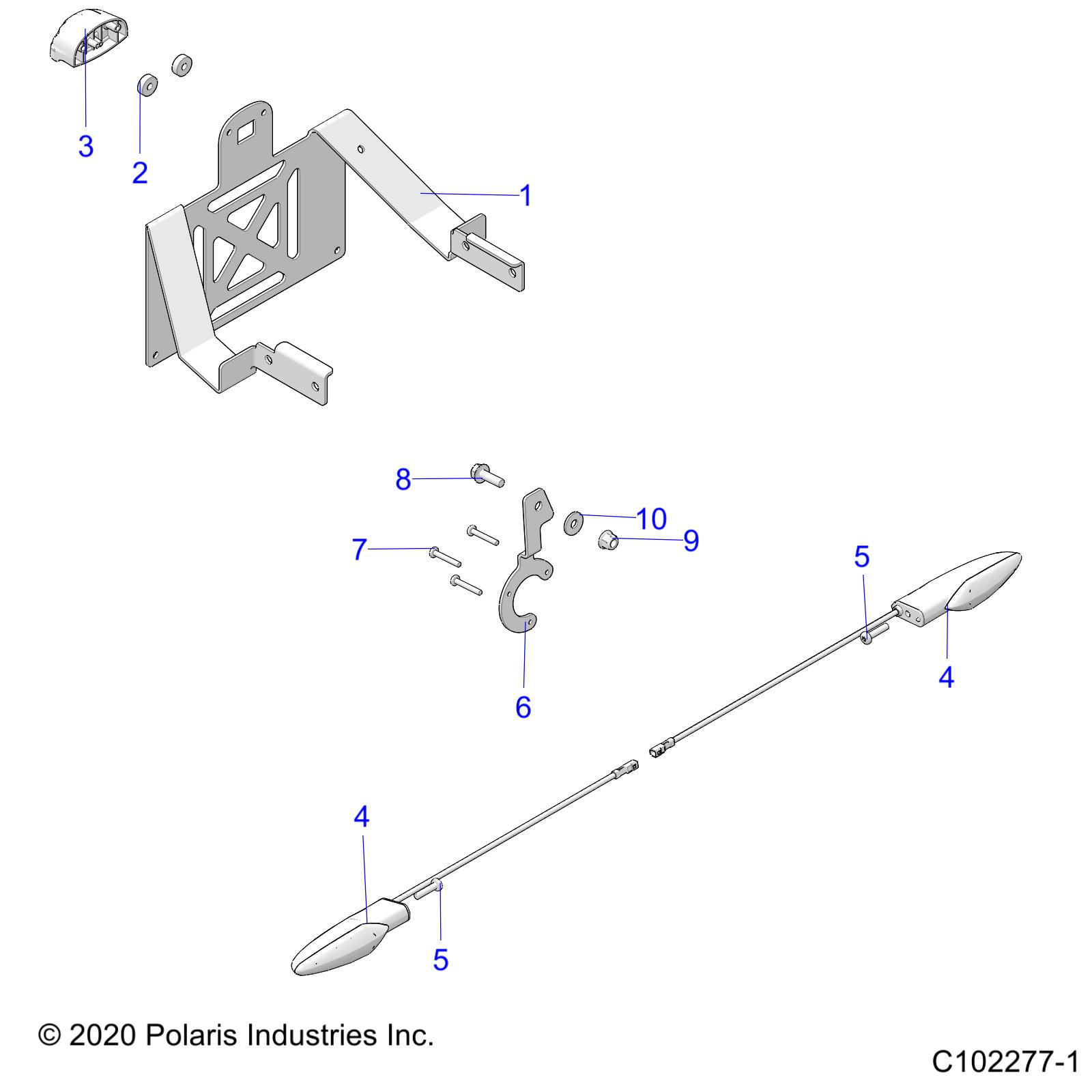 ELECTRICAL, TURN SIGNALS and LICENSE PLATE - A22SYE95KP (C102277-1)