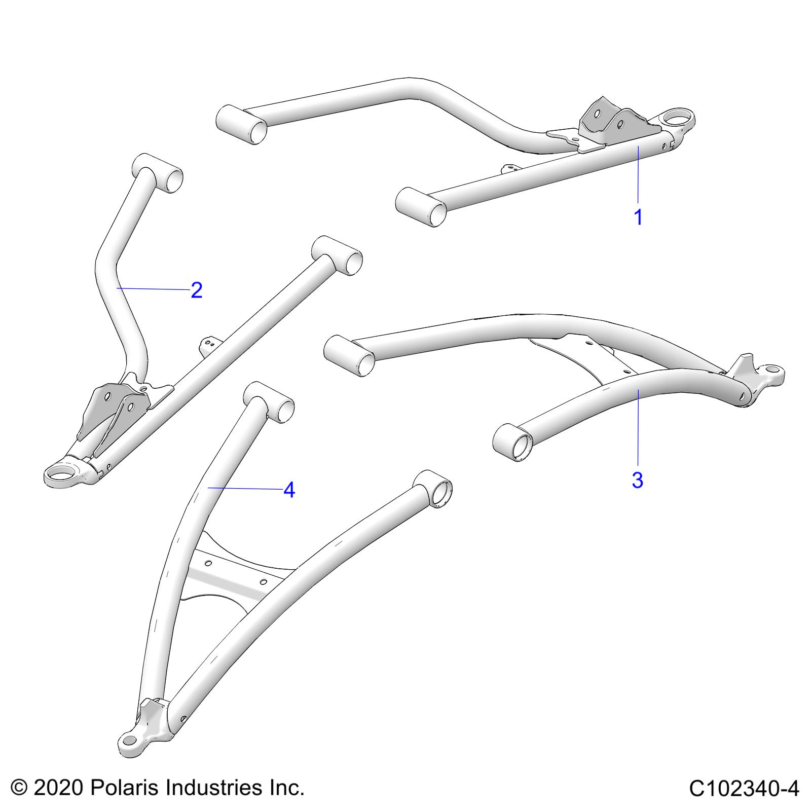 SUSPENSION, FRONT A-ARMS - A23SGE95AN (C102340-4)