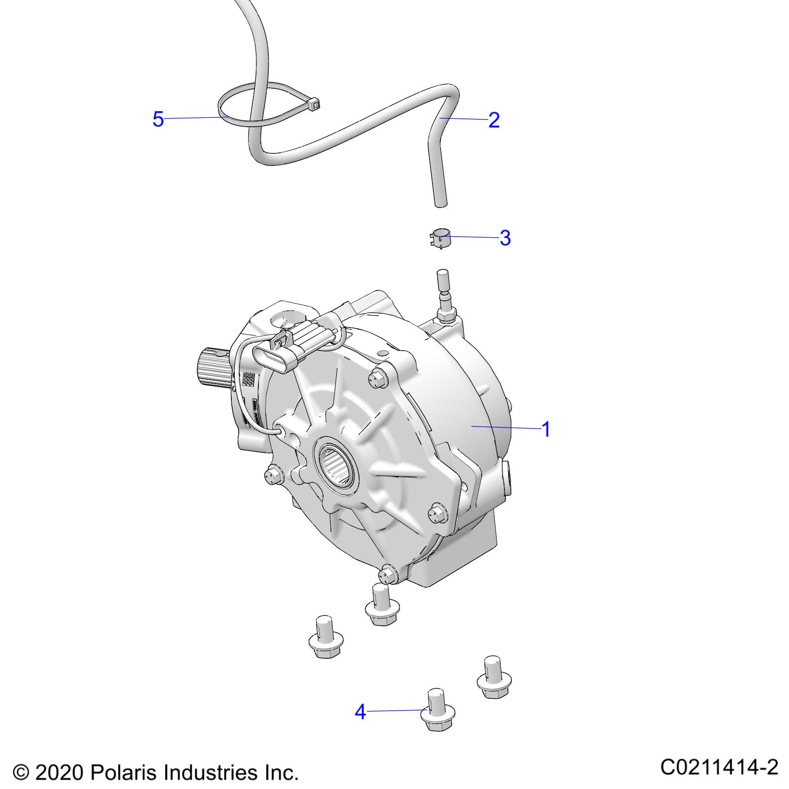 DRIVE TRAIN, FRONT GEARCASE MOUNTING - A25SHD57A9 (C0211414-2)