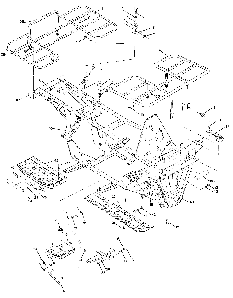 Frame Assembly with Racks 4x4-Updated 4/89 (49173717370003)