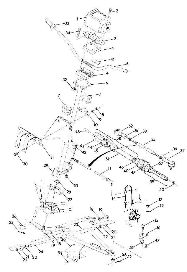 Steering Assembly 4x4 -- Updated 4/89 (49173717370015)