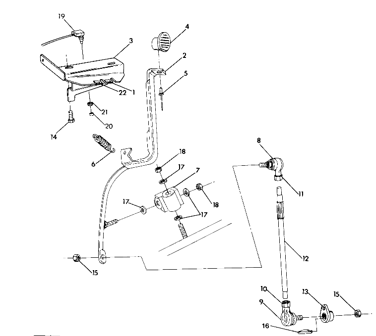 Shift Linkage Assembly 4X4--Updated 4/89 (49173717370040)