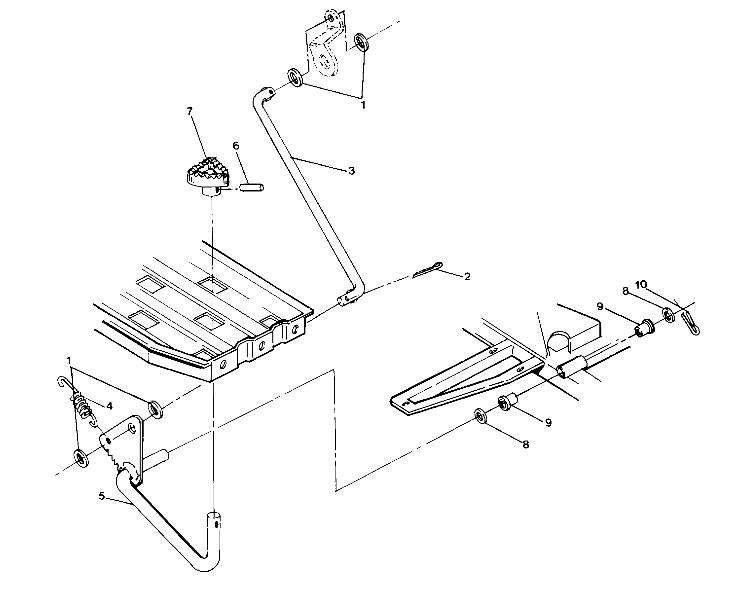 Foot Brake Assembly 4X6--Updated 4/89 (49173717370045)