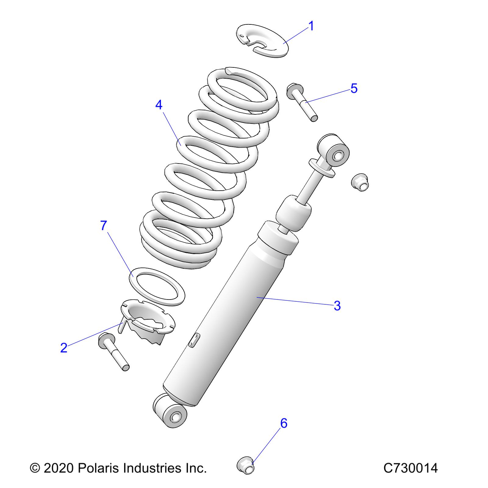 SUSPENSION, FRONT SHOCK MOUNTING - R24TAS99CK (C730014)