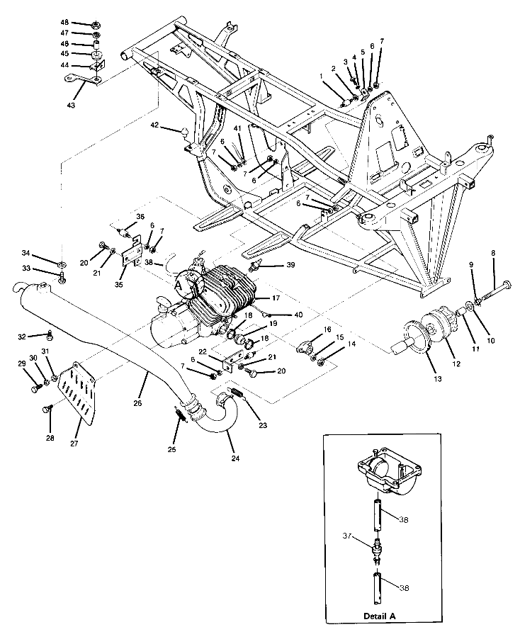 Engine and Muffler Mounting (4917711771005A)