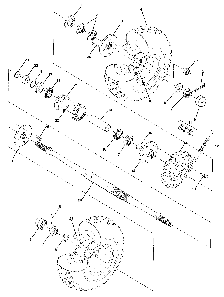 Rear Wheel Drive Assembly (4917711771017A)