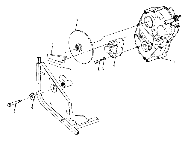 Right Hand Gearcase and Brake Mounting (4917711771029A)