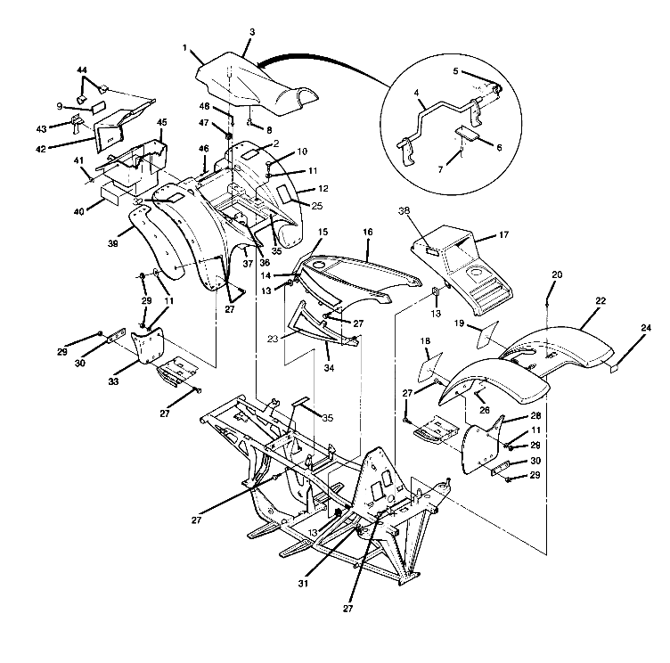 Body Assembly Updated 5/90 (4917721772001A)