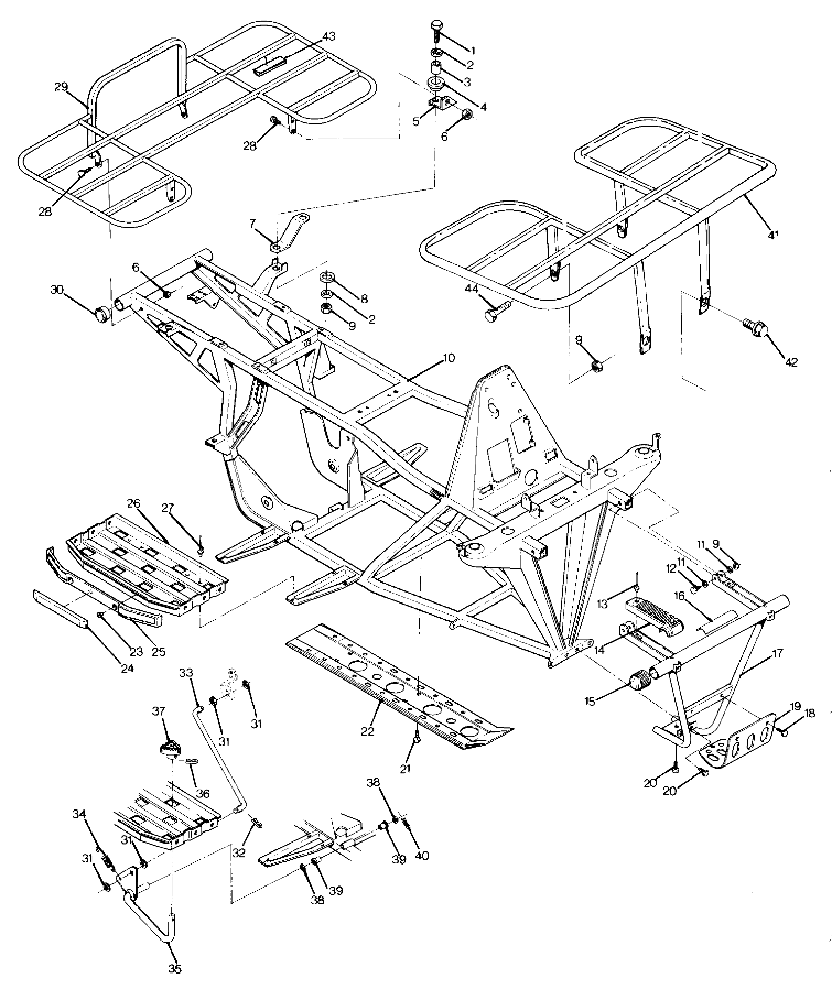 Frame Assembly with Racks Updated 5/90 (4917721772003A)