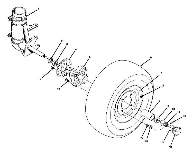 Front Wheel Assembly (4917721772015A)