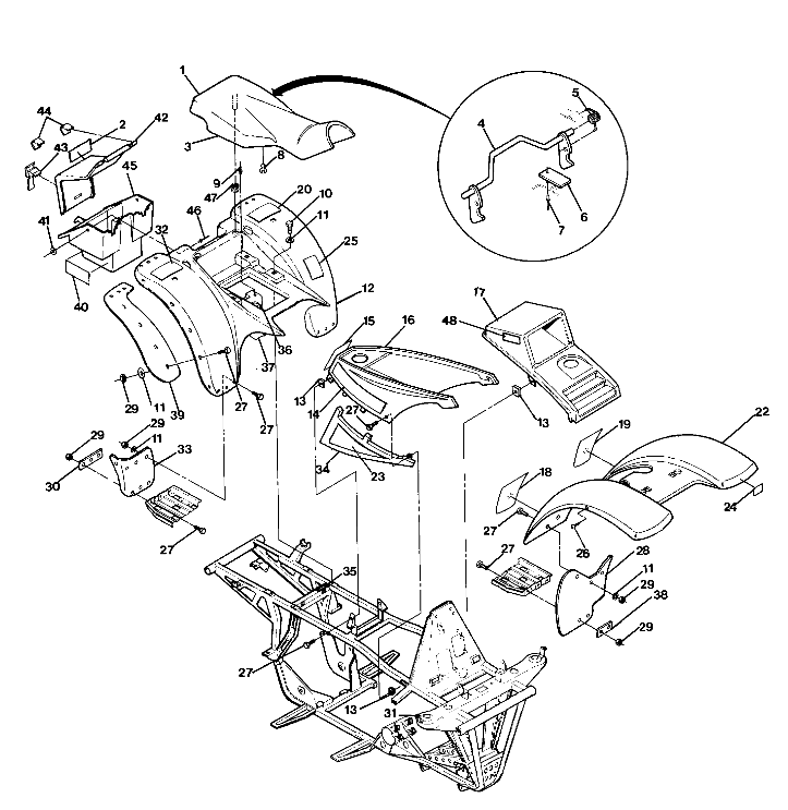 Body Assembly Updated 5/90 (4917731773001A)