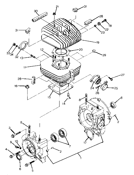 Crankcase and Cylinder Assembly (4917731773041A)