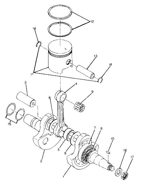 Crankshaft and Piston Assembly (4917731773042A)