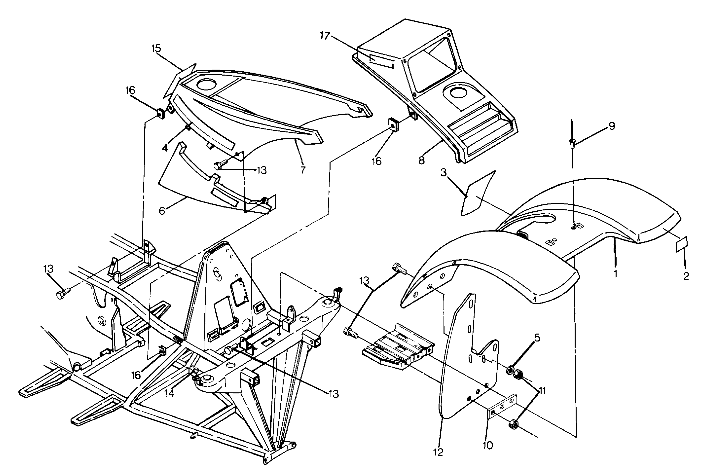 Front Cab Assembly Updated 5/90 (4917741774001A)