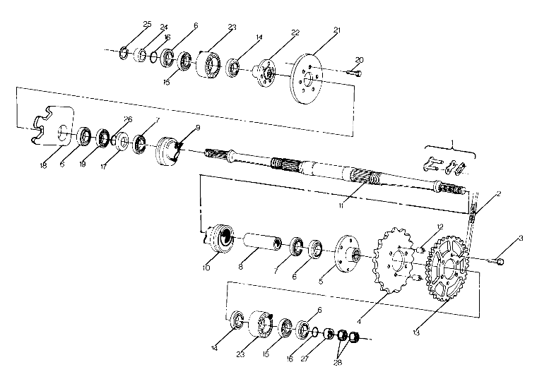 Middle Drive Assembly (4917741774025A)