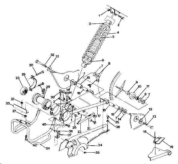 Swing Arm Weldment (Middle) (4917741774026A)