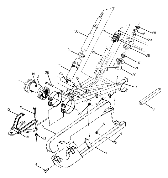 Swing Arm Weldment (Rear) Updated 5/90 (4917741774027A)