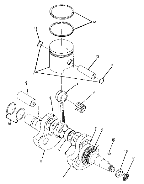 Crankshaft and Piston Assembly (4917741774037A)