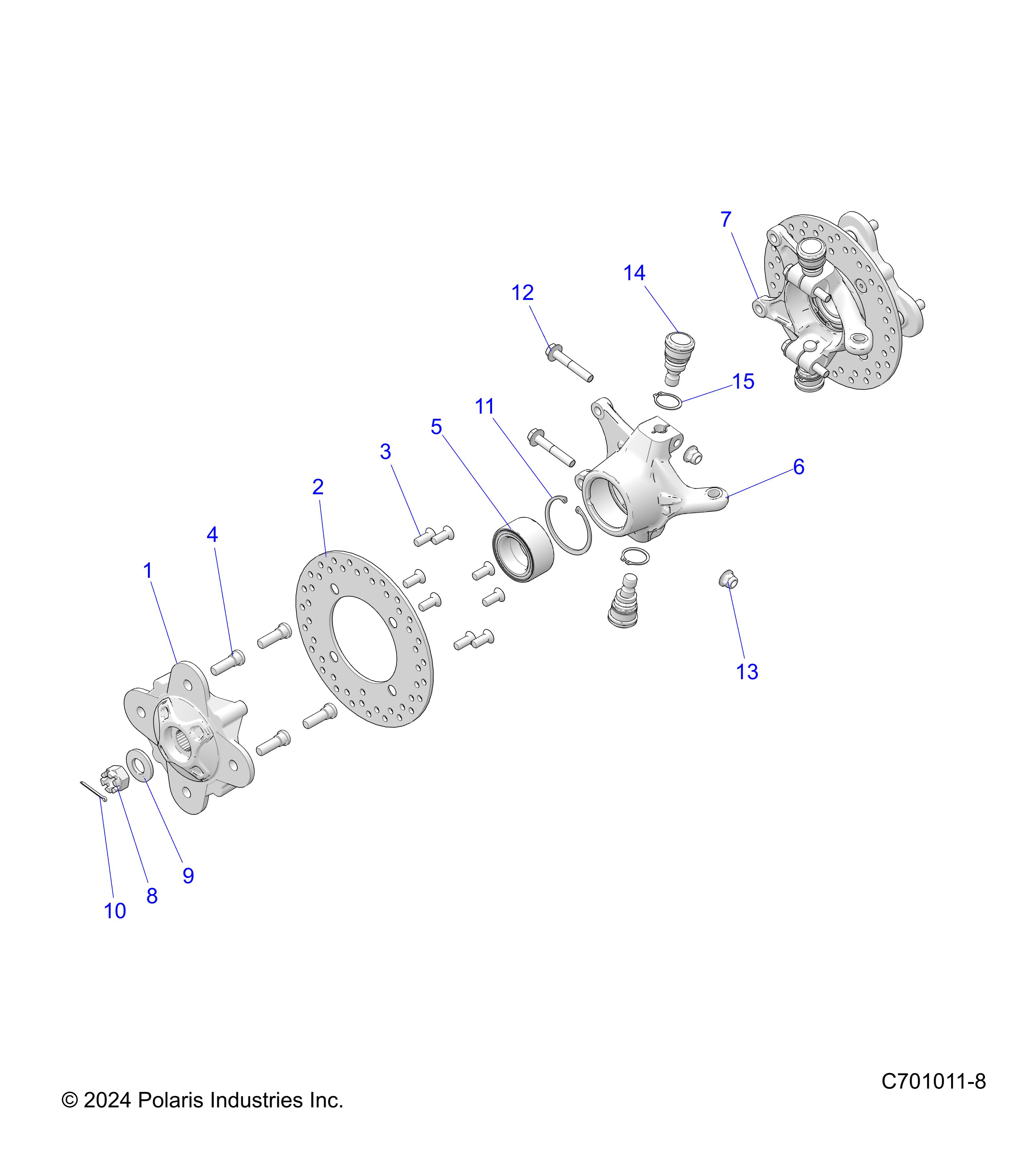 SUSPENSION, FRONT CARRIER - Z25ASE99P5 (C701011-8)